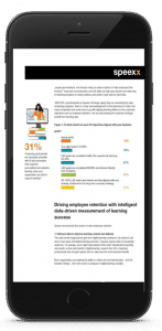 Whitepaper on Business Impact of Learning displayed in a smartphone