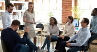 Happy Friendly Business Team Having Fun At Corporate Training Beat the Forgetting Curve