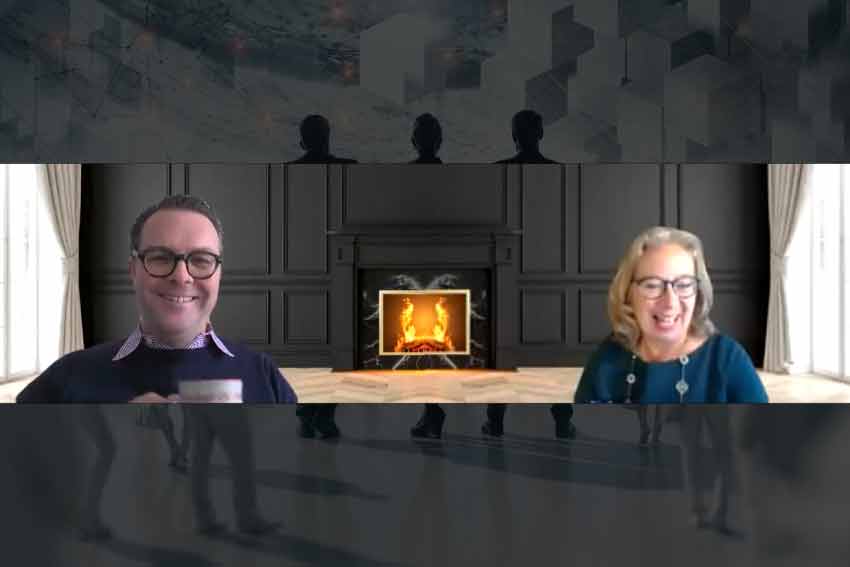 virtual fireside chat at Speexx Exchange 2020