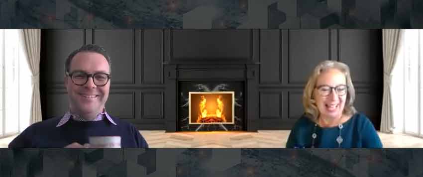 virtual fireside chat at Speexx Exchange 2020