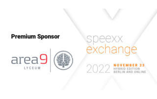 Area 9 Sponsor von Speexx Exchange 2022