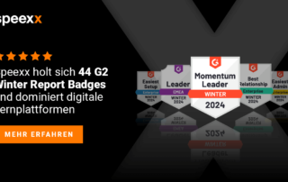 Speexx holt sich 44 G2 Badges im Winter Report 2023/2024