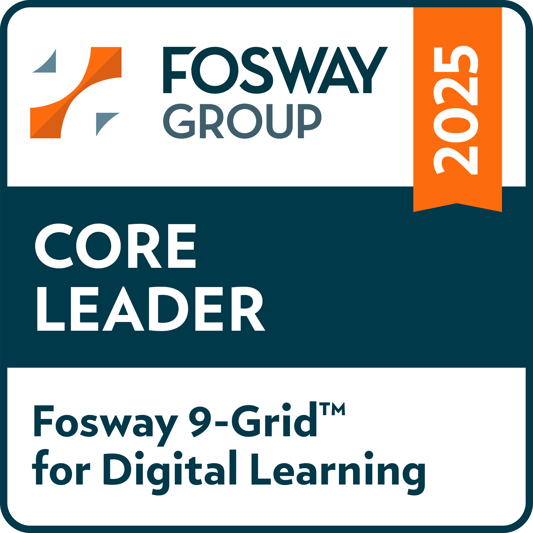 Digital Learning 2025 - Core Lead Core Leader Fosway Group’s 2025 9-Grid™ for Digital Learning