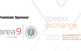 Area9 is Premium Sponsor of Speexx Exchange