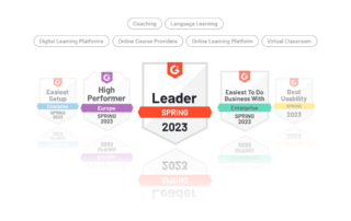 Speexx awarded 31 badges in G2's Spring Awards 2023