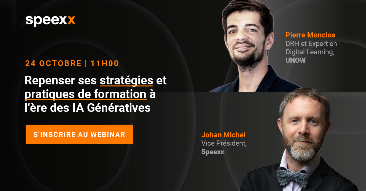 webinar Repenser ses stratégies et pratiques de formation à l‘ère des IA Génératives