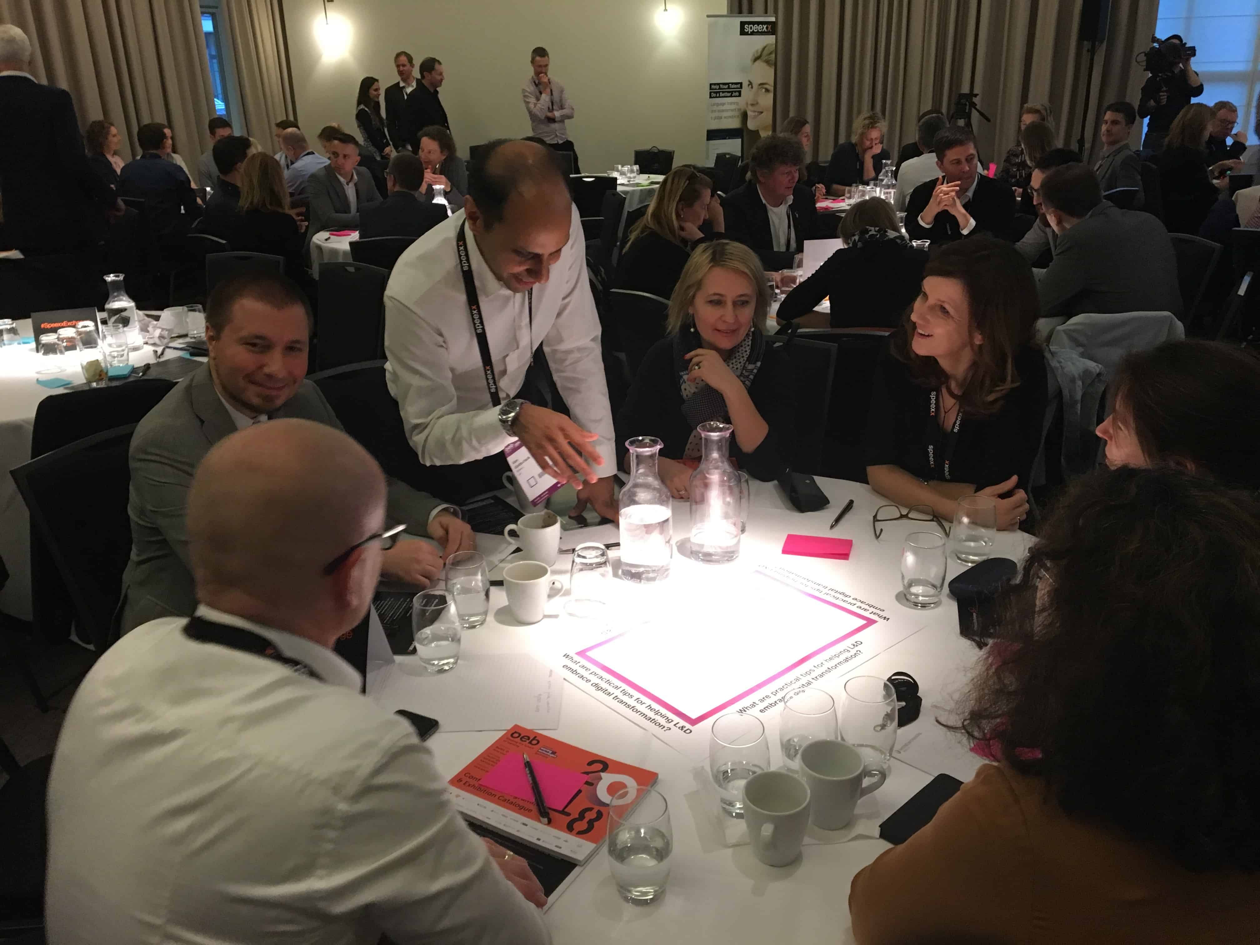 speexx exchange 2018 L&D in digital transformation roundtable discussions