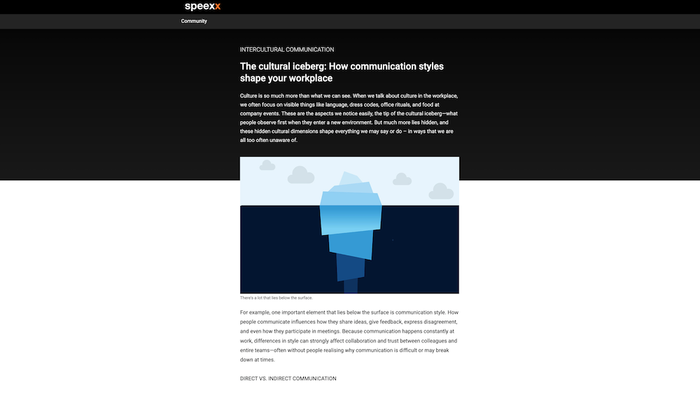 Intercultural Self Study Article