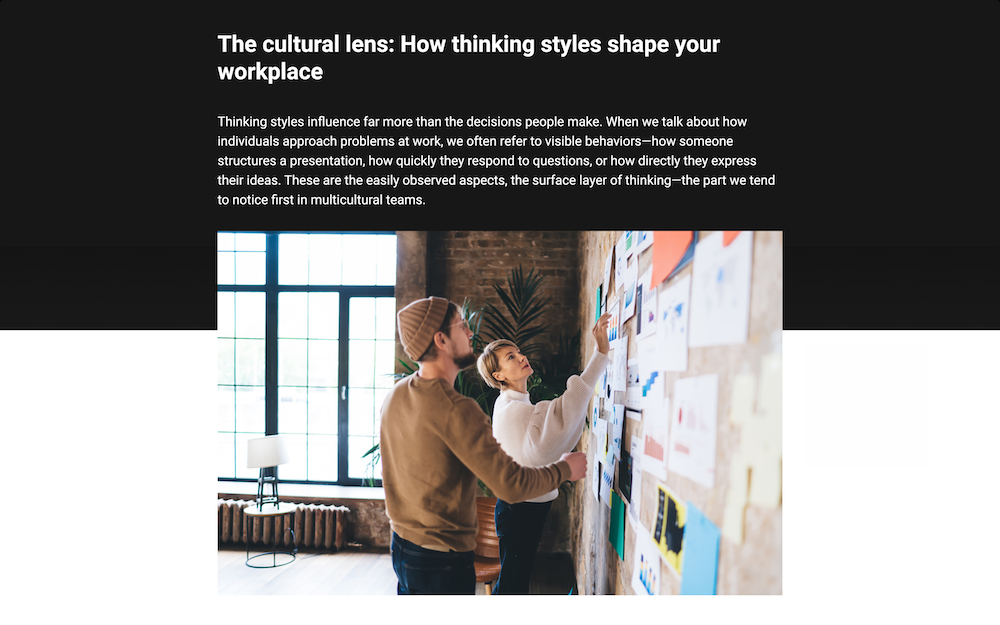 Intercultural Self Study