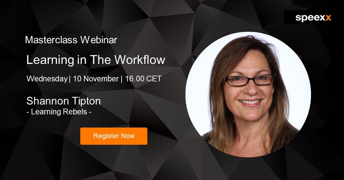 Learning In The Flow Of Work Speexx Masterclass Webinar