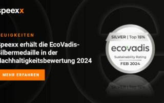Ecovadis-Silbermedaille 2024 für Speexx