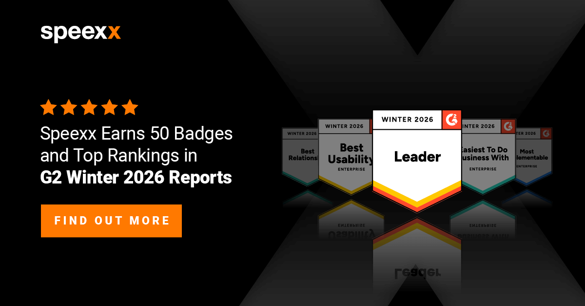 Speexx Earns 50 Badges in G2 Winter 2026 Reports