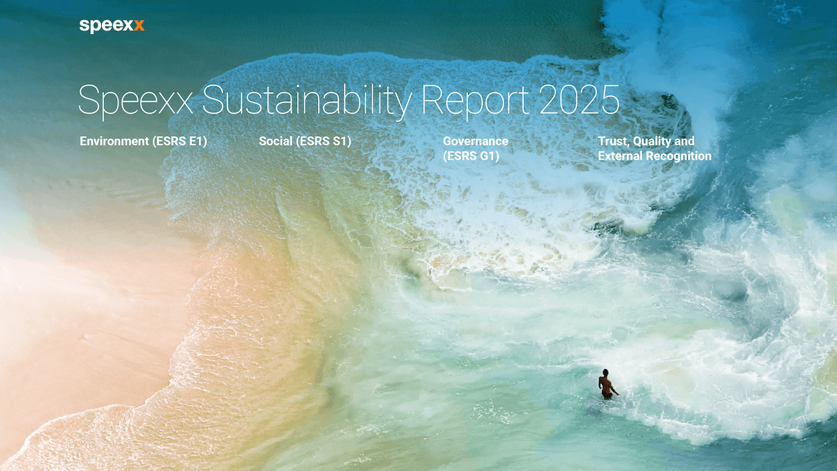 Speexx_SustainabilityReport_2025_Cover Speexx_SustainabilityReport_2025_Cover