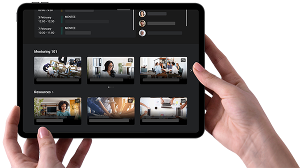 Speexx Mentoring on Tablet