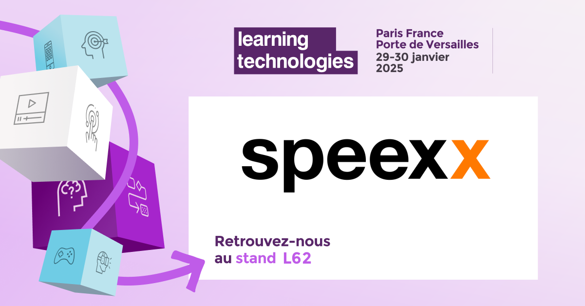 Speexx stand L62 Learning Technologies Paris