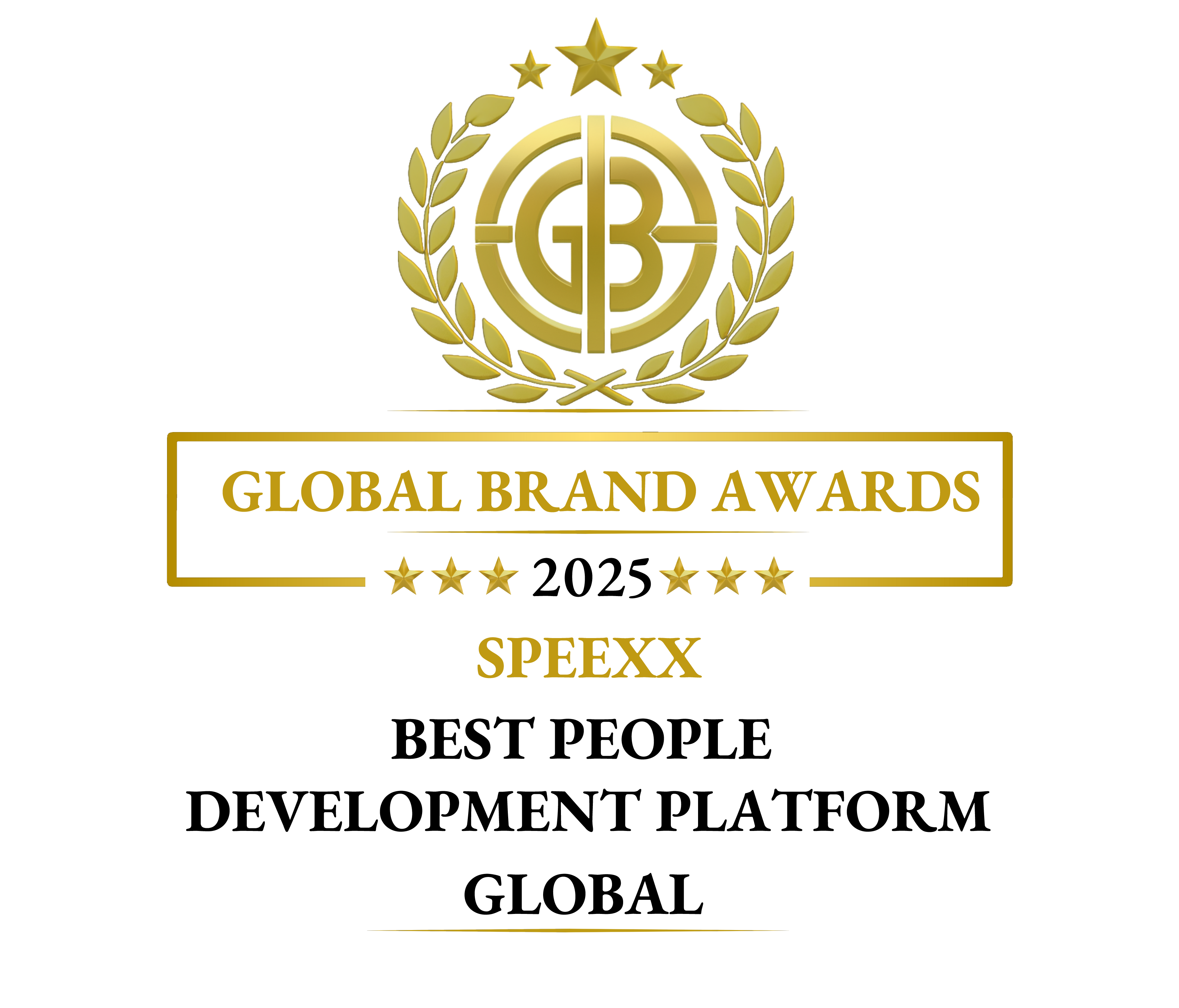 Global Brand Awards 2025 winner logo Speexx