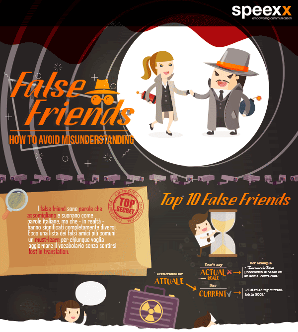 infografica false friends