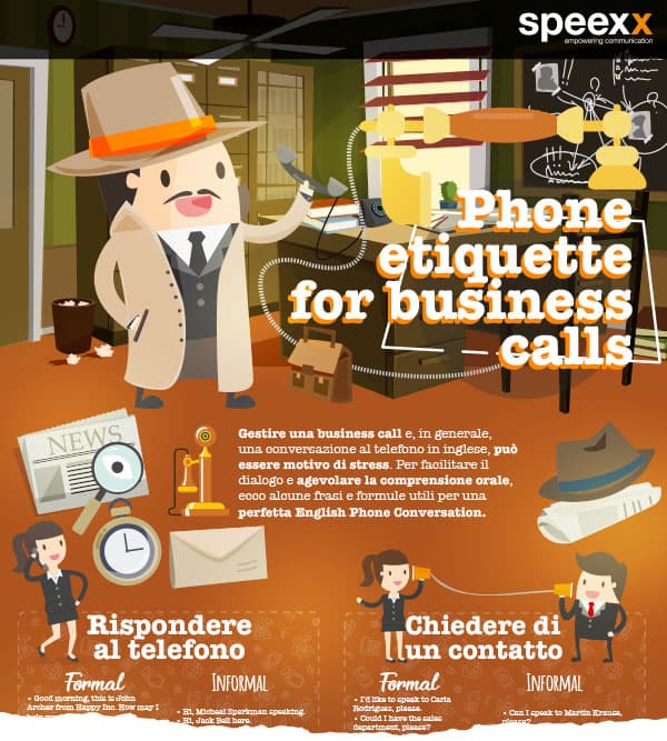 Infografica - Phone etiquette for business calls