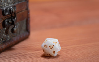 dadi di dungeons and dragons per giocare a un gioco di ruole