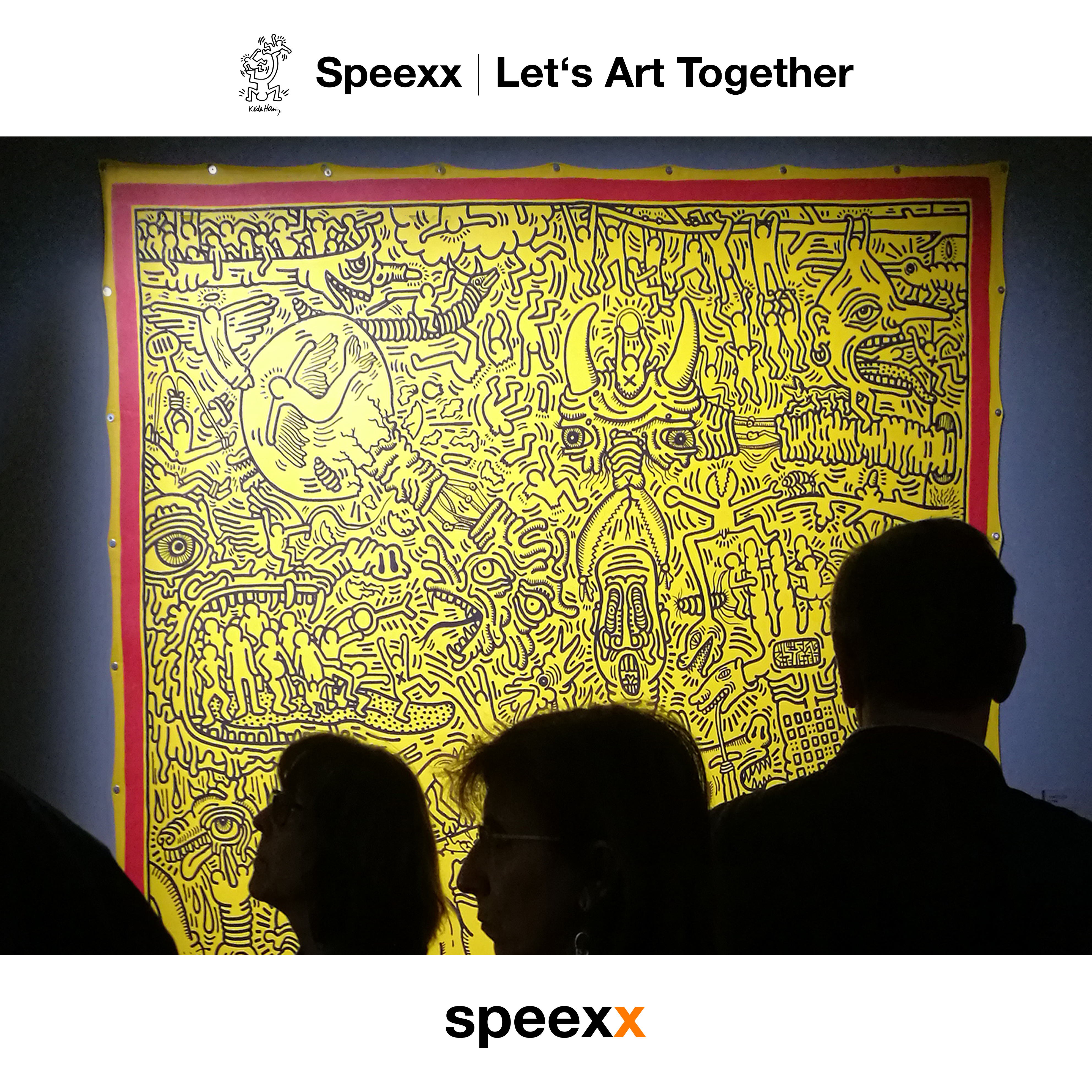 speexx let's art together -keith haring