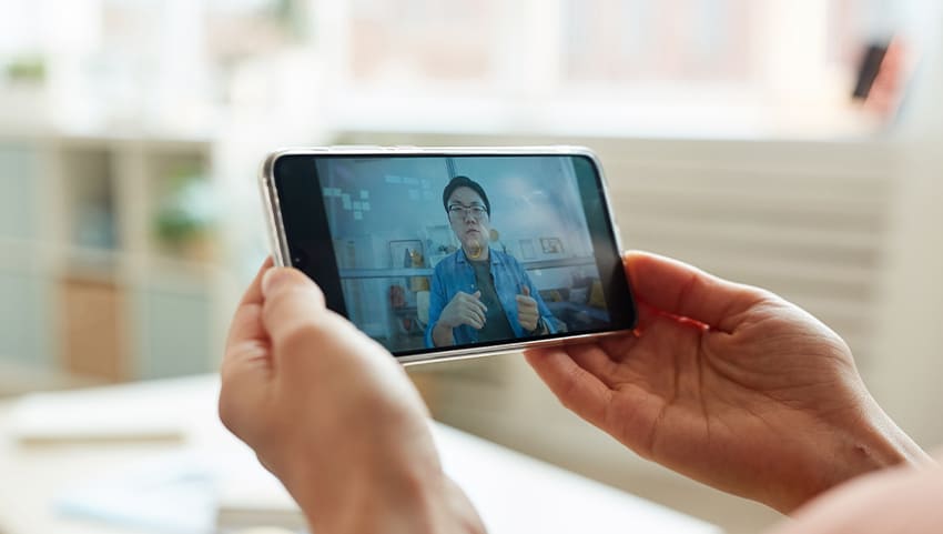 a video-based training program on mobile