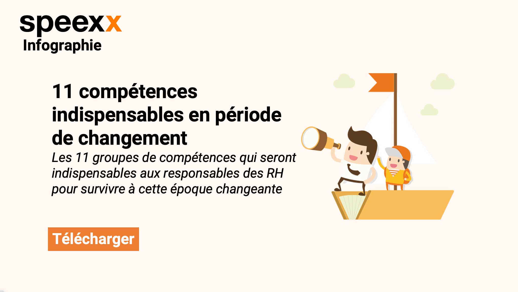 visuel infographie 11 compétences indispensables en période de changement